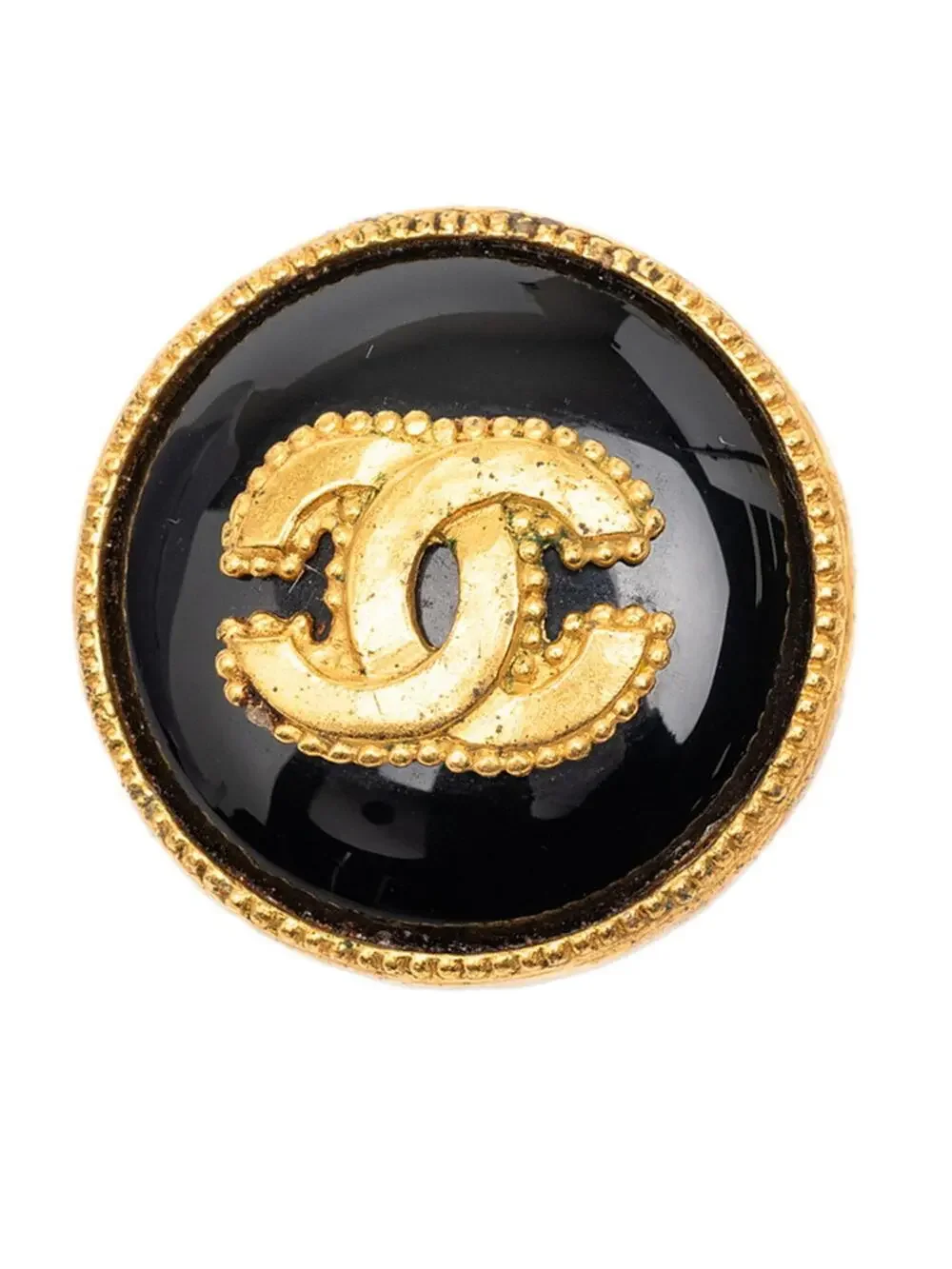 Chanel Cc Logo Brooch Gold-Tone Metal #234285C97B